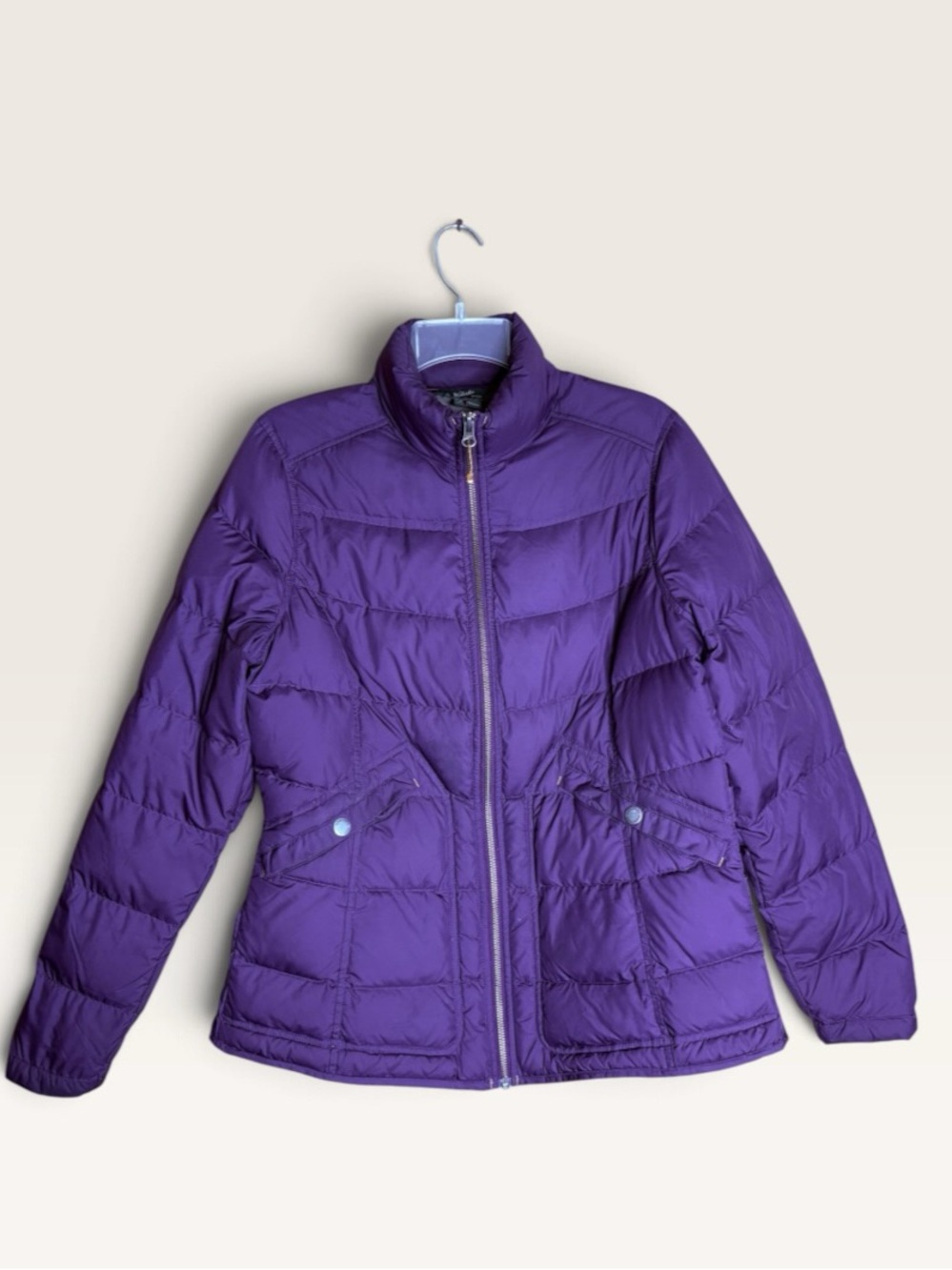 Woolrich Women's M Eggplant Purple Duck Down Puffer Jacket